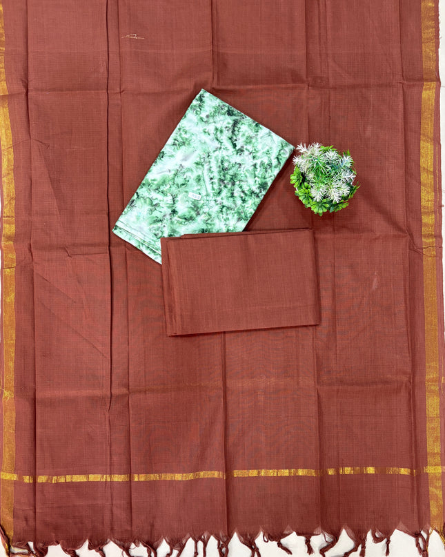 Elegant Handloom Cotton Unstitched Wear