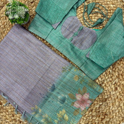 Saree With Stitched Blouse - (size-36-40) - SWSB 152