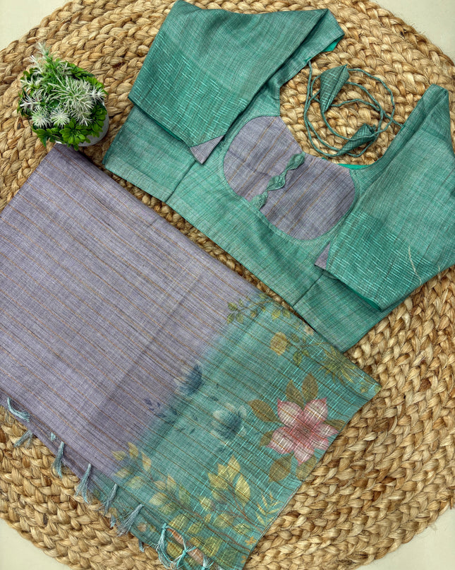 Saree With Stitched Blouse - (size-36-40) - SWSB 152