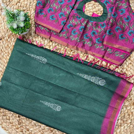 Saree With Stitched Blouse - (size-36-40) - SWSB 157