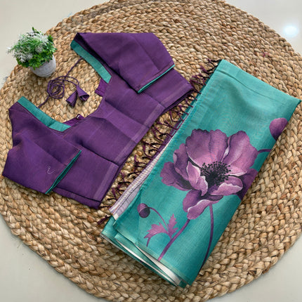 Saree With Stitched Blouse - (size-36-40) - SWSB 160