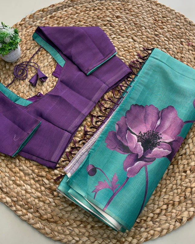 Saree With Stitched Blouse - (size-36-40) - SWSB 160
