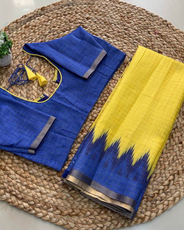 Saree With Stitched Blouse - (size-38 - 42) - SWSB 161