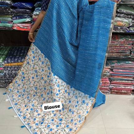 Linen Cotton Saree Offer - LCS 134
