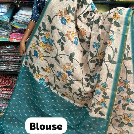 Linen Cotton Saree - LCS 139