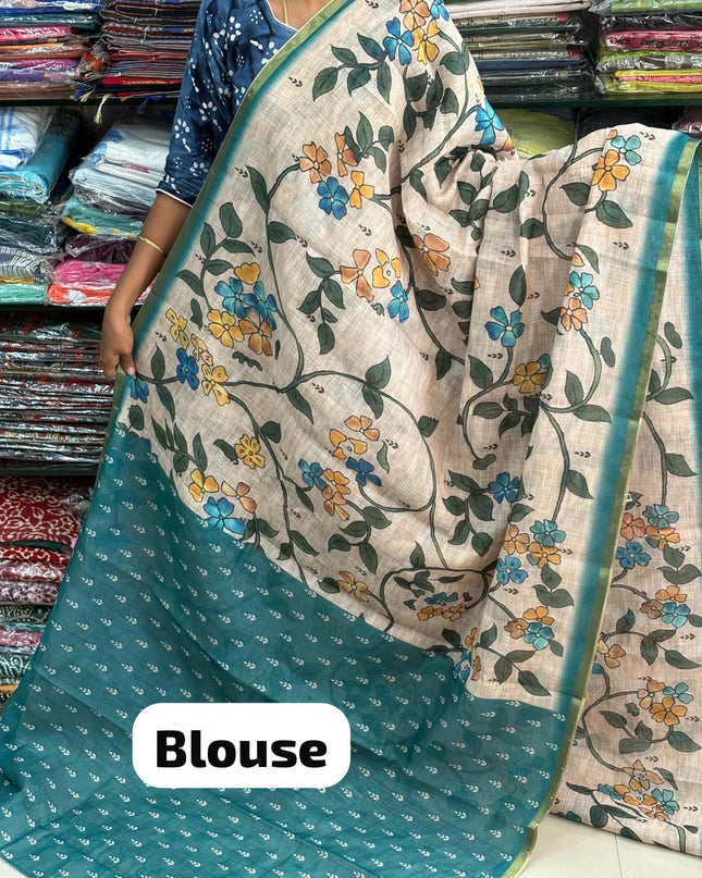 Linen Cotton Saree - LCS 139