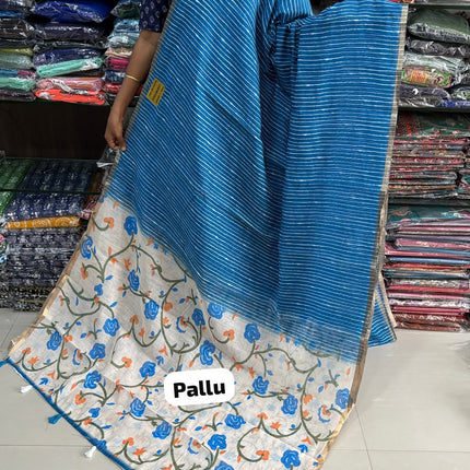 Linen Cotton Saree Offer - LCS 134