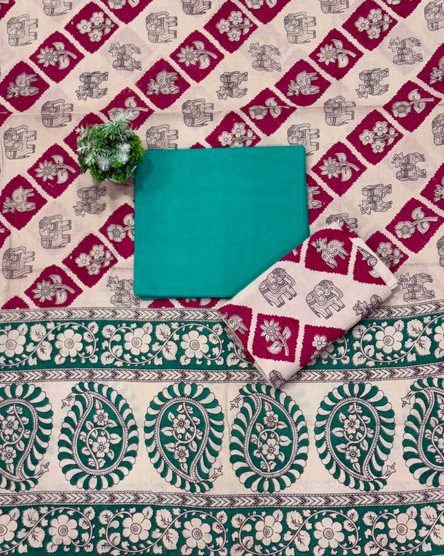 Kalamkari Dress Material - KDM 132