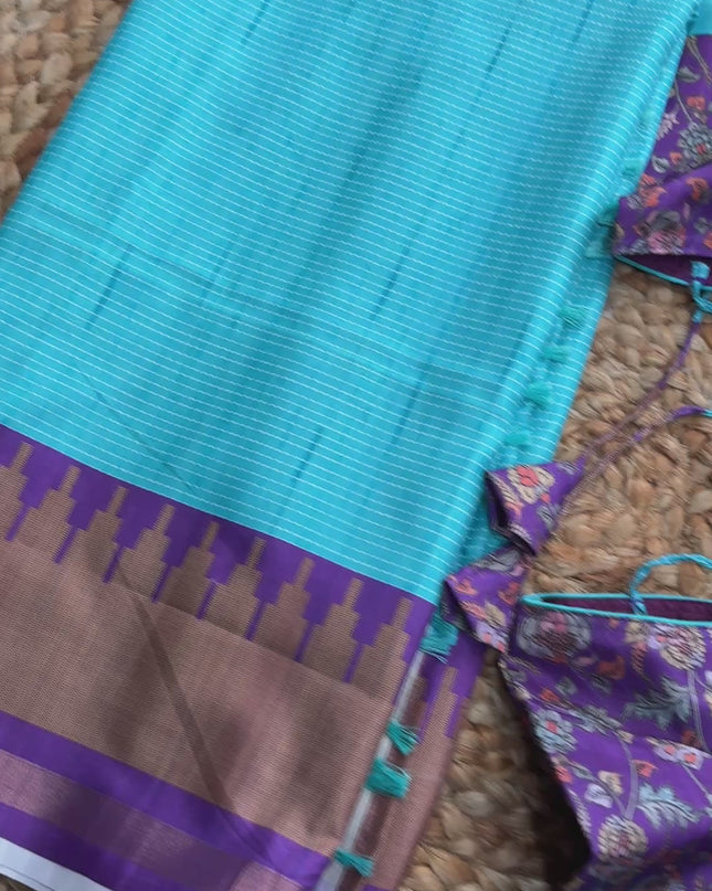 Saree With Stitched Blouse - (size-34-38) - SWSB 218