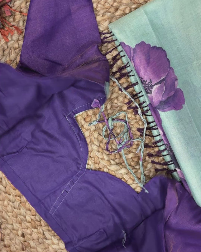 Saree With Stitched Blouse - (size-40-44) - SWSB 153