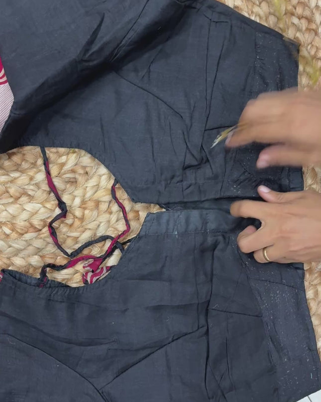 Saree With Stitched Blouse - (size-40-44) - SWSB 148