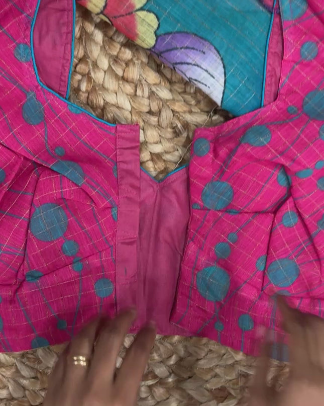 Saree With Stitched Blouse - (size-38-42) - SWSB 255