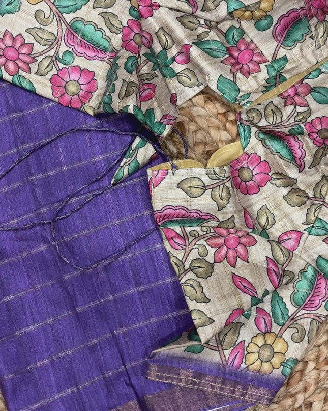 Saree With Stitched Blouse - (size-38-42) - SWSB 336