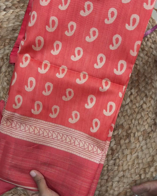 Saree With Stitched Blouse - (size-34-38) - SWSB 196