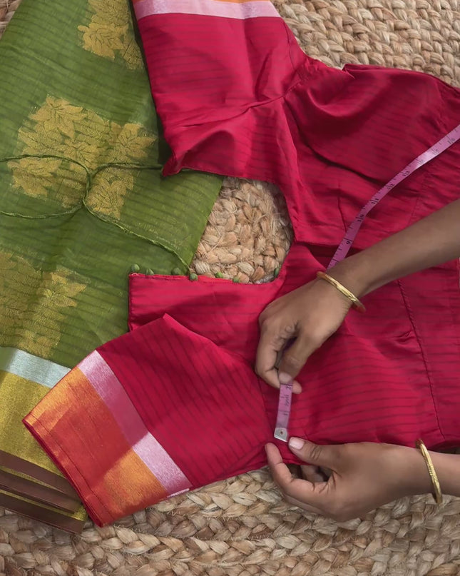 Saree With Stitched Blouse - (size-34-38) - SWSB 232