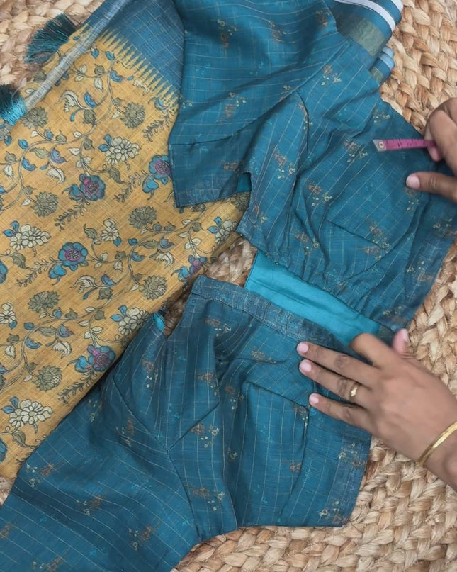 Saree With Stitched Blouse - (size-34-38) - SWSB 191