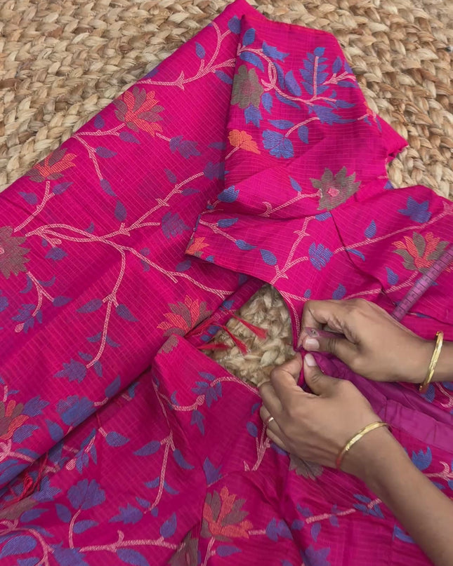 Saree With Stitched Blouse - (size-36-40) - SWSB 190