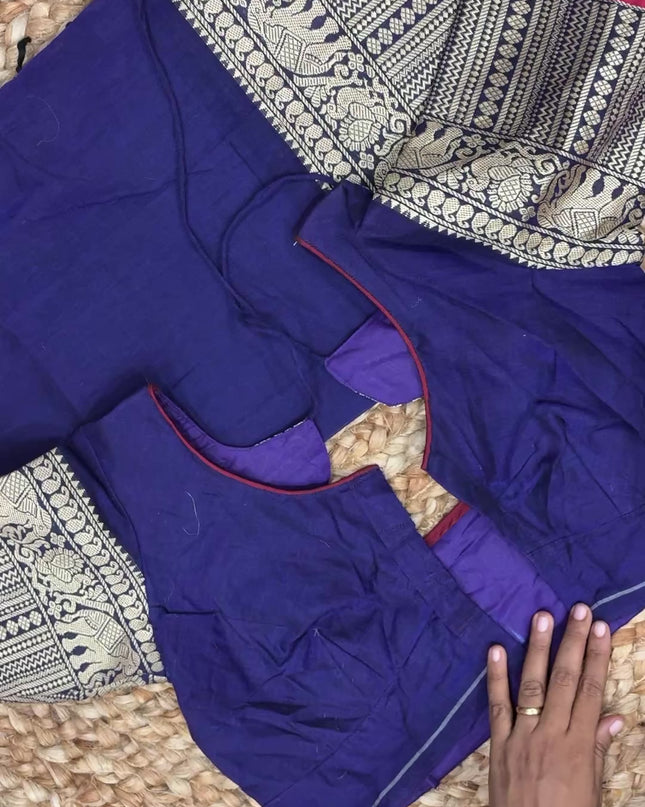 Saree With Stitched Blouse -(size-36 -40) - SWSB 133