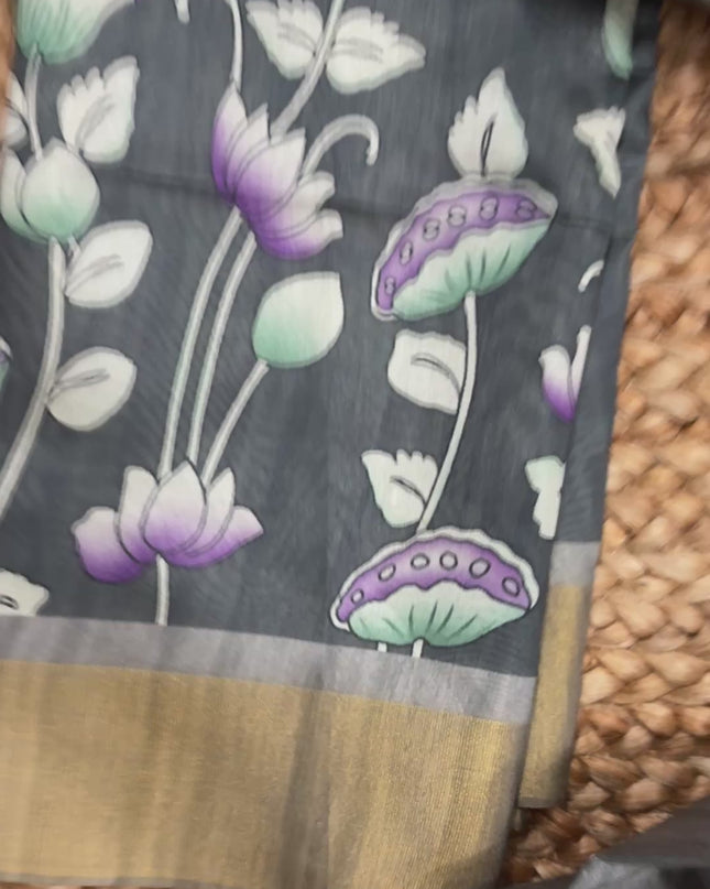 Saree With Stitched Blouse - (size-34-38) - SWSB 204