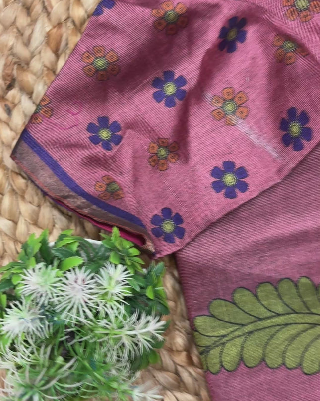 Saree With Stitched Blouse - (size-40-44) - SWSB 216