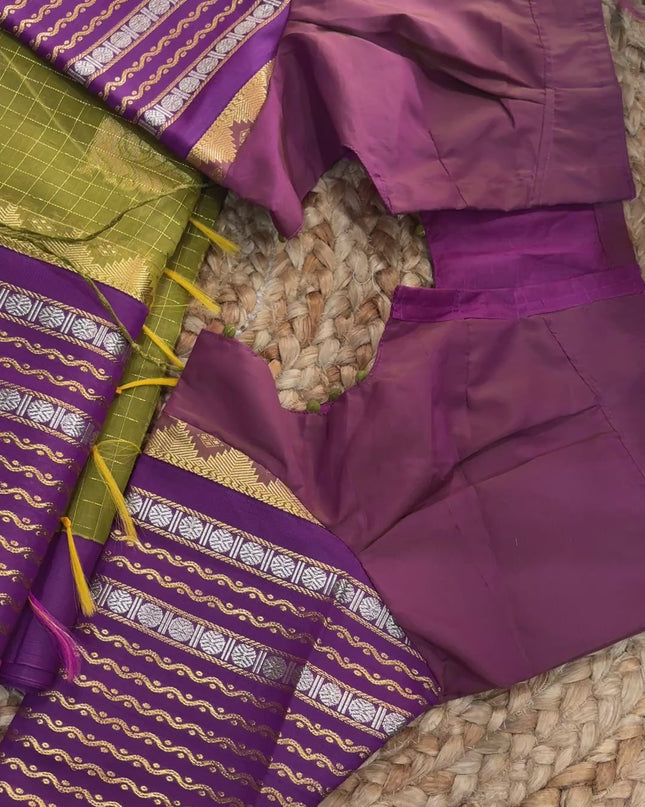 Saree With Stitched Blouse - (size-38-42) - SWSB 238